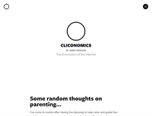 Tablet Screenshot of cliconomics.com